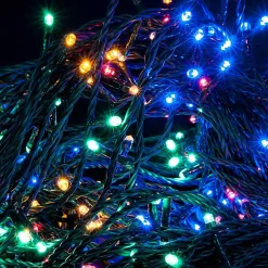 180 Led Connectable Curtain Lights Multi Colour (18 Drops)