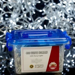 400 Led Connectable Fairy Lights White - Clear Wire