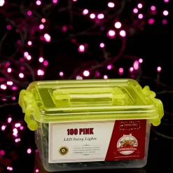 100 Led Connectable Fairy (String) Lights - Pink