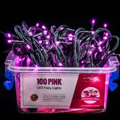 100 Led Connectable Fairy (String) Lights - Pink