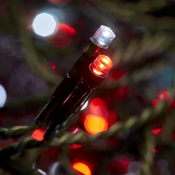 400 Led Connectable Icicle Lights - Red White