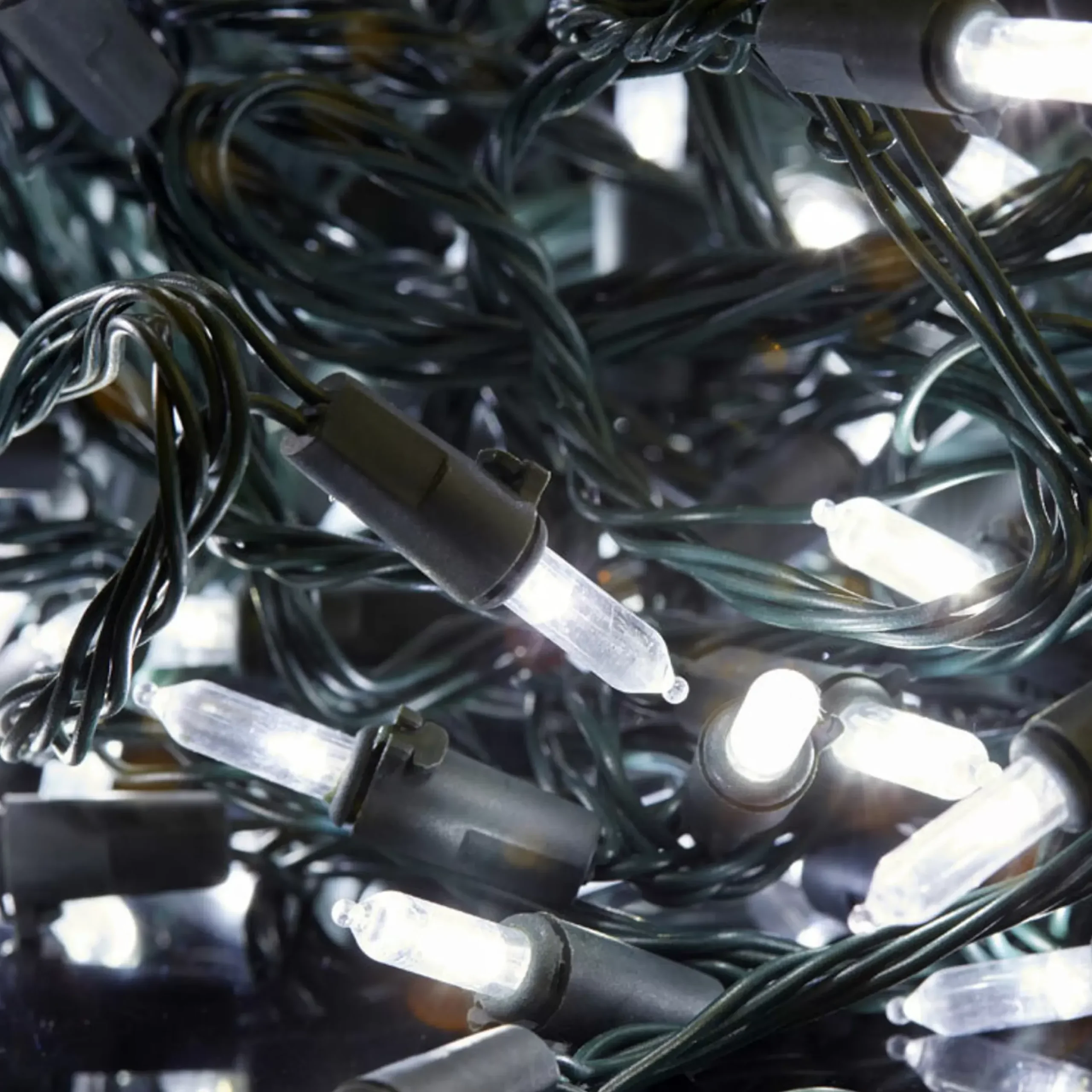 100 Led Connectable Retro Bulb Fairy Lights - White