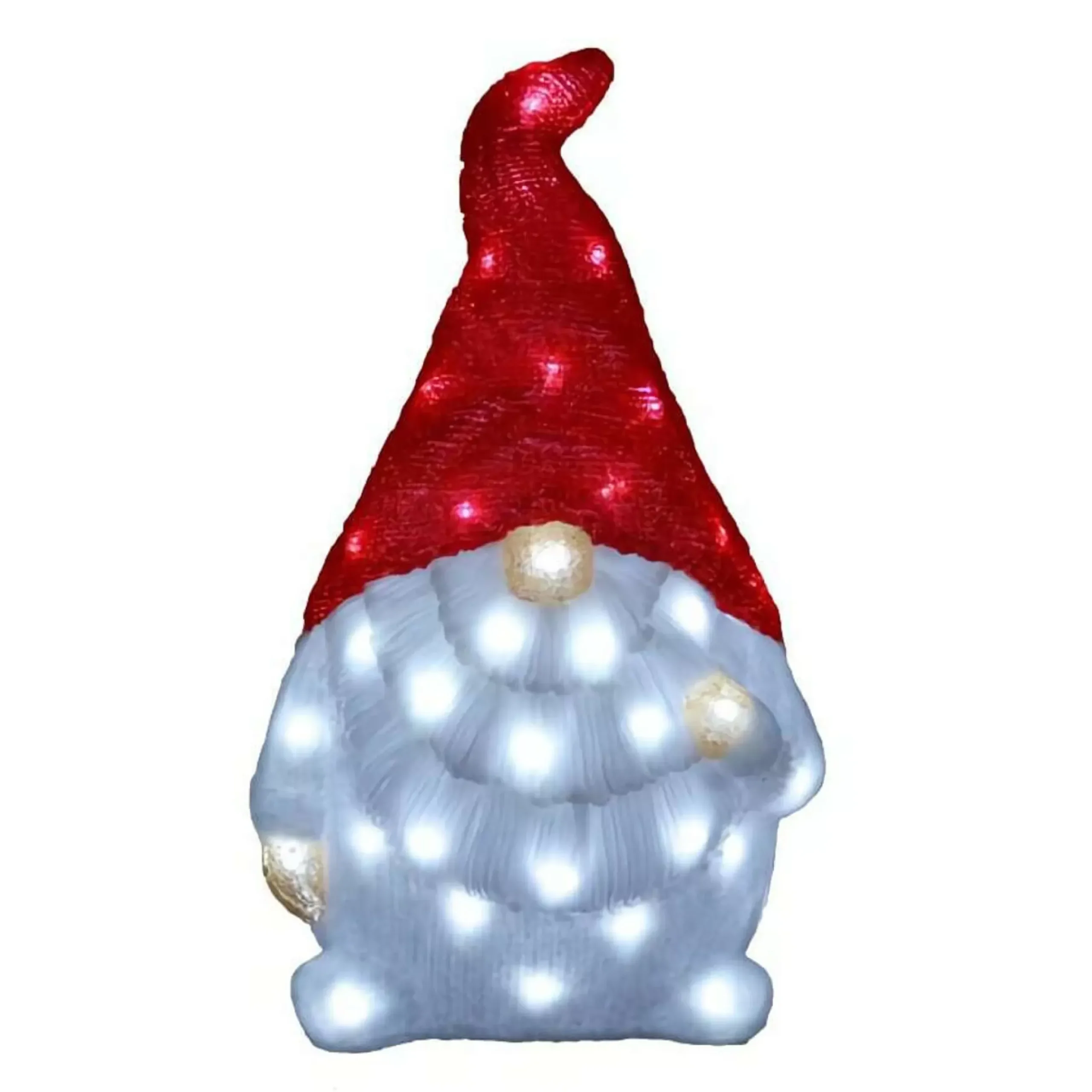 Acrylic Red Santa Gnome - 50Cm