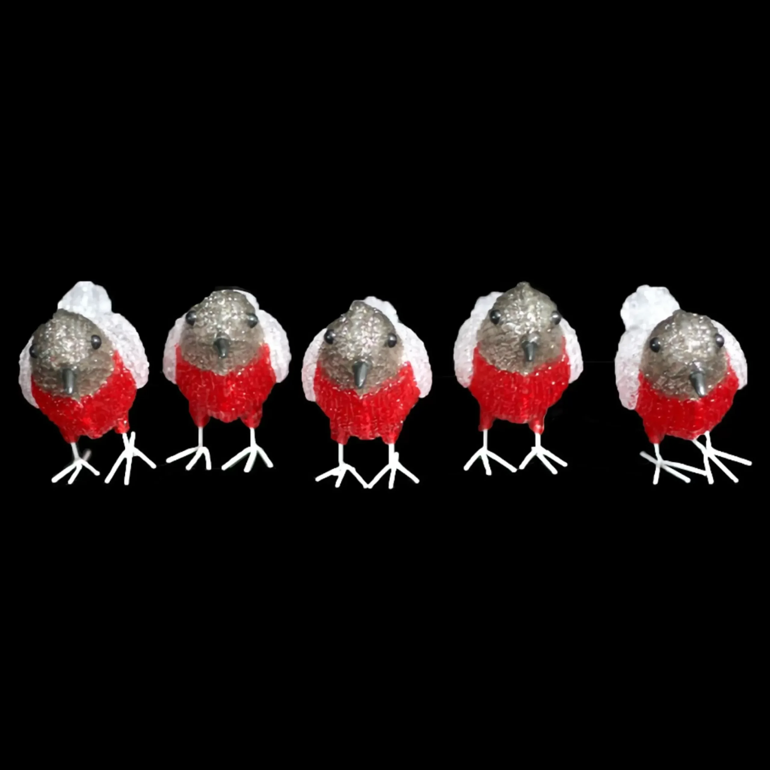 Acylic Baby Bird (Set Of 5) - 10Cm
