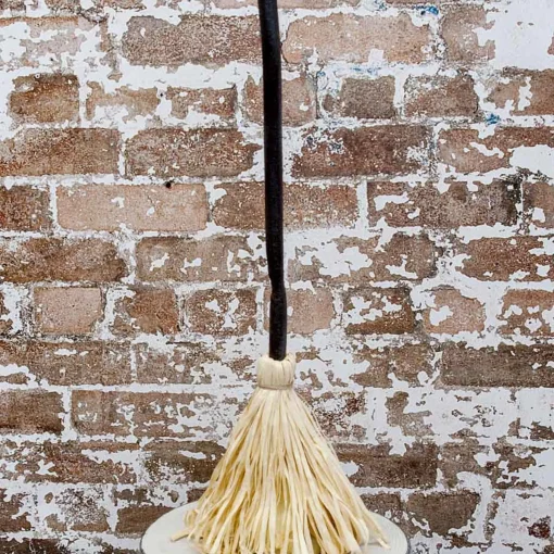 Animated Shaking Broom Red Light And Sound - 66Cm