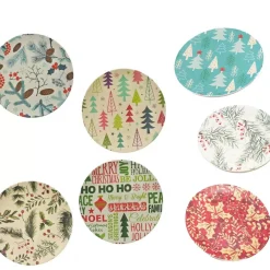 Bamboo Fibre Side Plate (7 Styles) - 20Cm