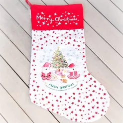 Barney Saves Christmas Tractor Ride Santa Stocking - 65Cm