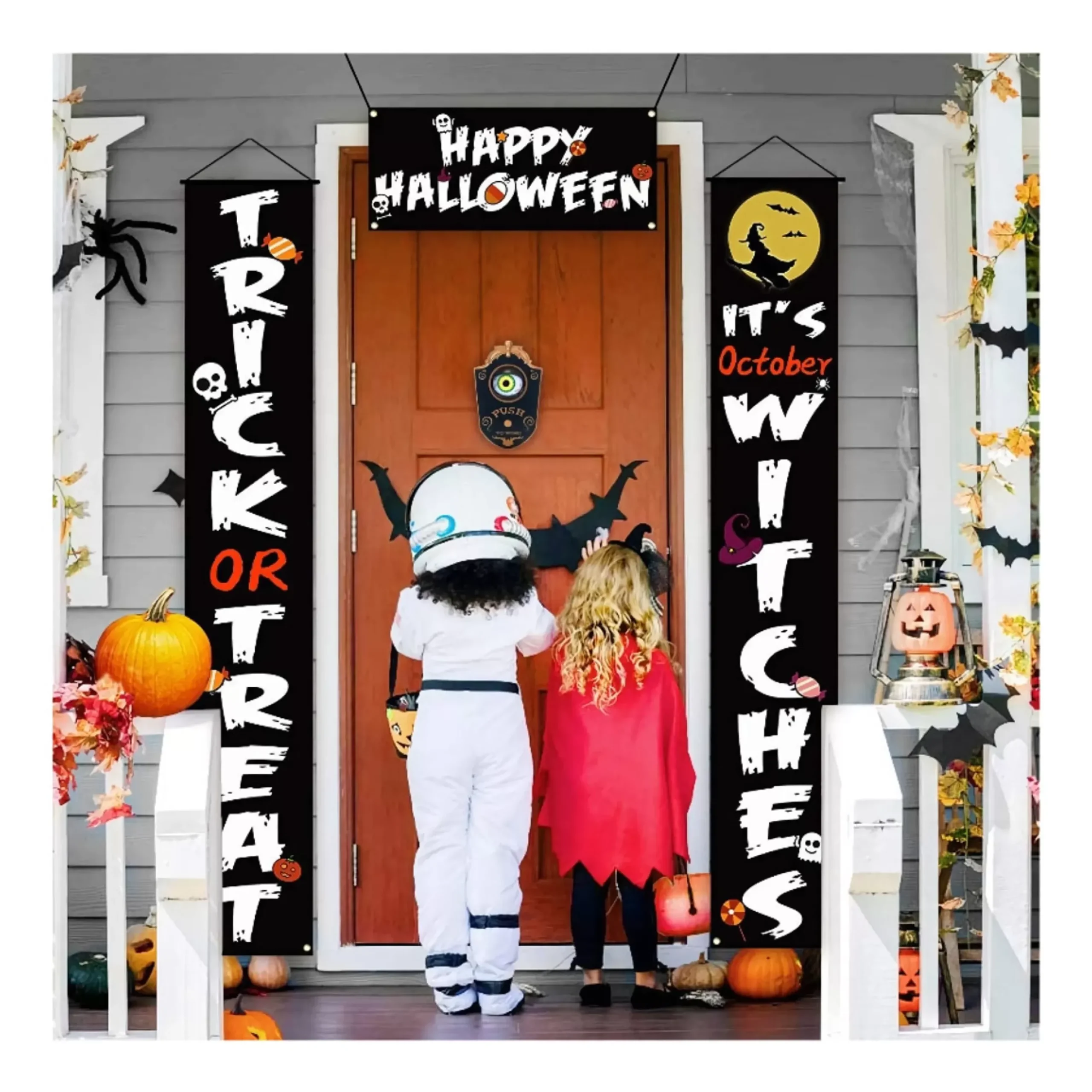 Black Halloween Doorbell - 18Cm
