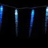 Blue And White Acrylic Icicle Lights With 15 Led (Set Of 15) - 19Cm