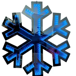Blue Lightup Snowflake - 40Cm