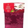 Burgundy Damask Tablecloth - 178Cm