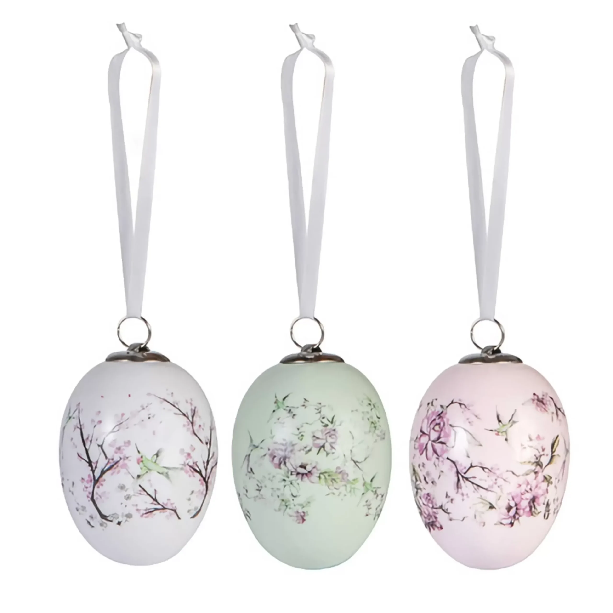 Chinoiserie Hanging Egg Decoration (Set Of 3)