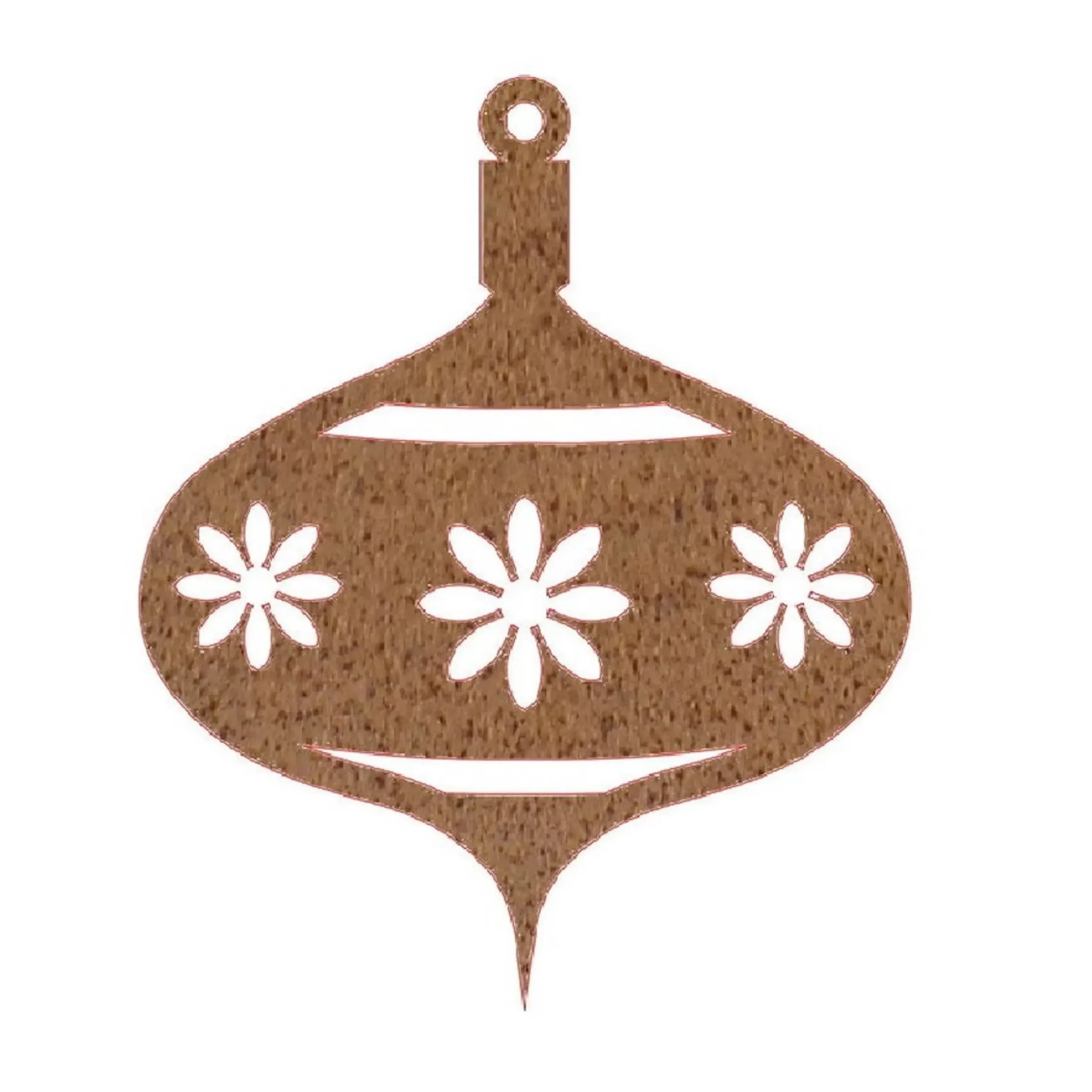 Christmas Bauble Decoration Moroccan Floral Garden Art - 9Cm