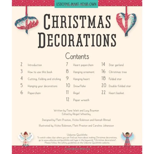 Christmas Decorations Book - 21Cm