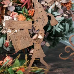 Christmas Elf Girl Stake Garden Art - 80Cm