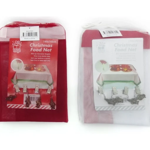 Christmas Food Net With Santa Weights
