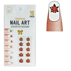 Christmas Nail Jewels 10Pk (6 Styles)