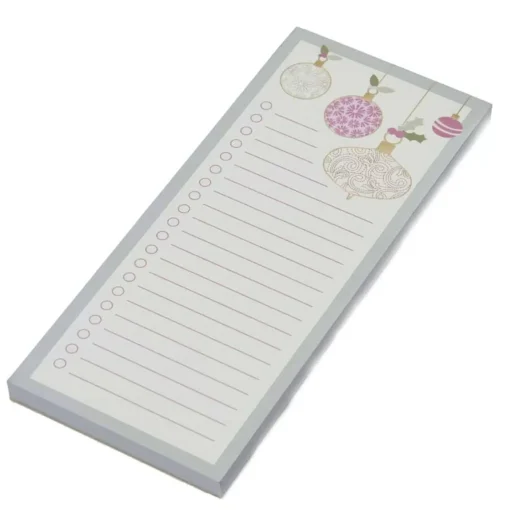 Christmas Swirl Shopping Notepad - 21Cm