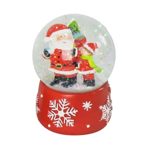 Christmas Waterball On Red Base (3 Styles) - 6.5Cm