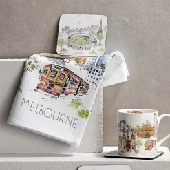 Cityscapes Melbourne Kitchen Towel
