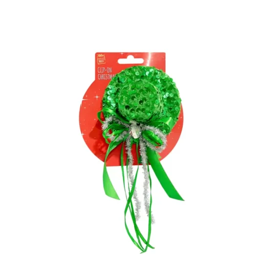 Clip On Sequins Top Hat With Decoration (4 Colours)