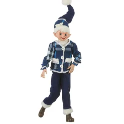 Cozy Knit Posable Elf (2 Styles) - 40.5Cm