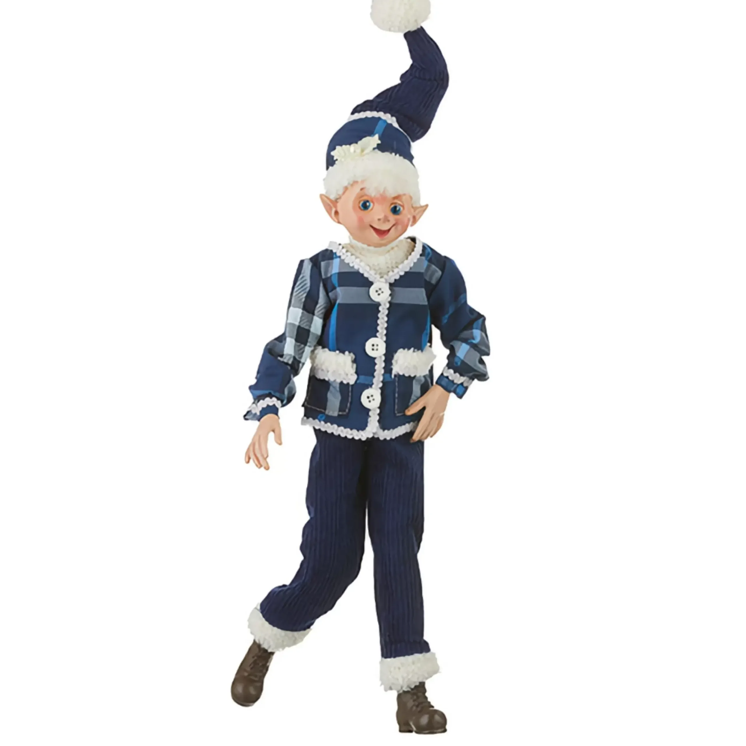 Cozy Knit Posable Elf (2 Styles) - 40.5Cm