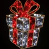 2D White Red Light Up Gift Box - 122Cm