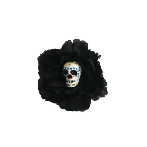 Day Of The Dead Hair Flower Clip (2 Colours)