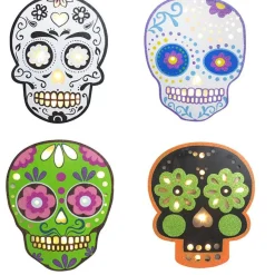 Day Of The Dead Light Up Skull (4 Styles) - 30Cm