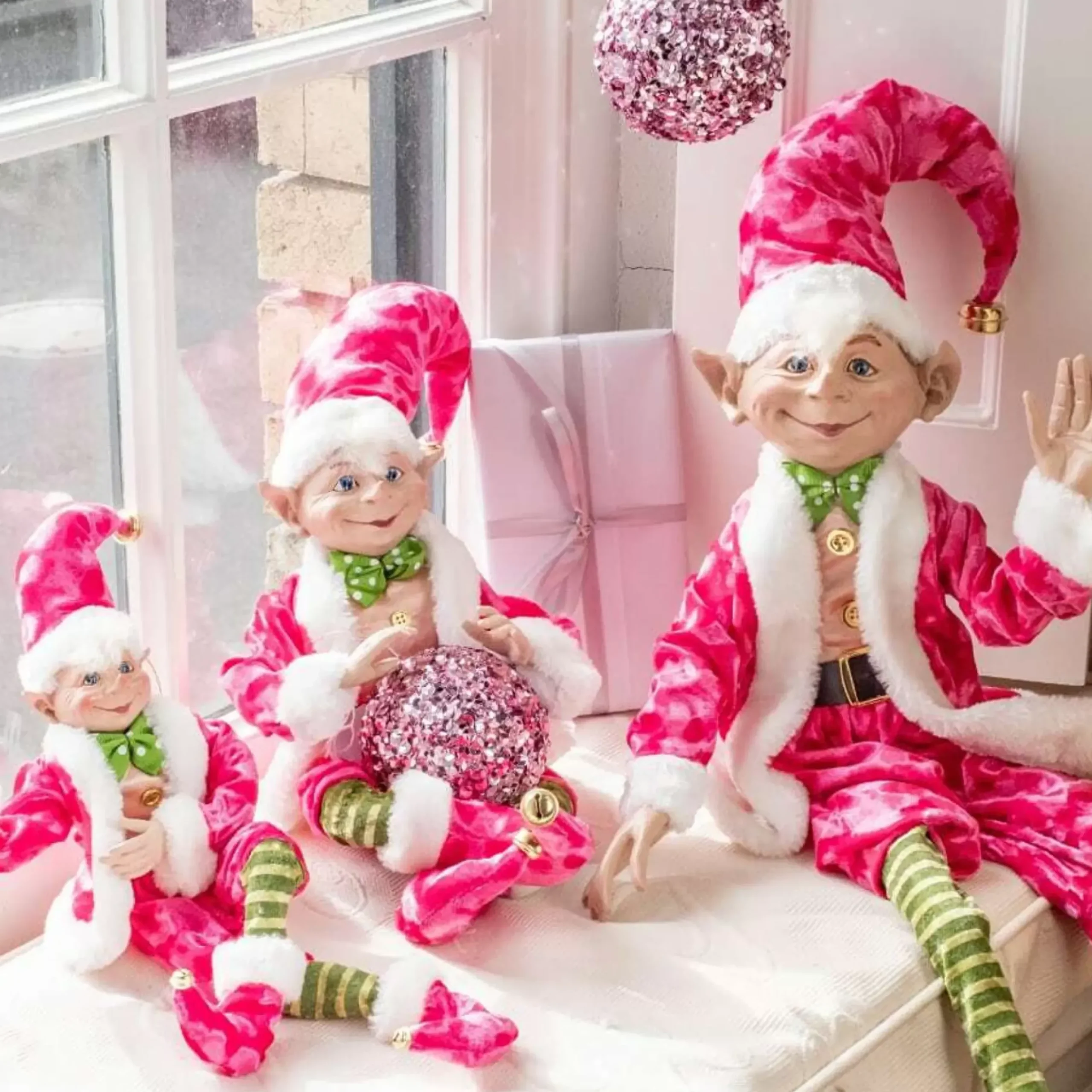 Dots Pink Green Elf - 50Cm