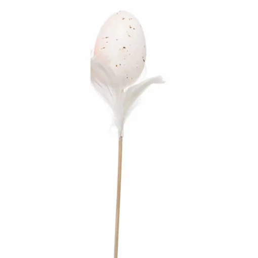 Egg Pick White Feathers (Pack Of 3 ) - 28Cm
