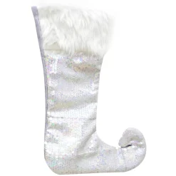 Elf Felt Stocking With Sequins (2 Colours)