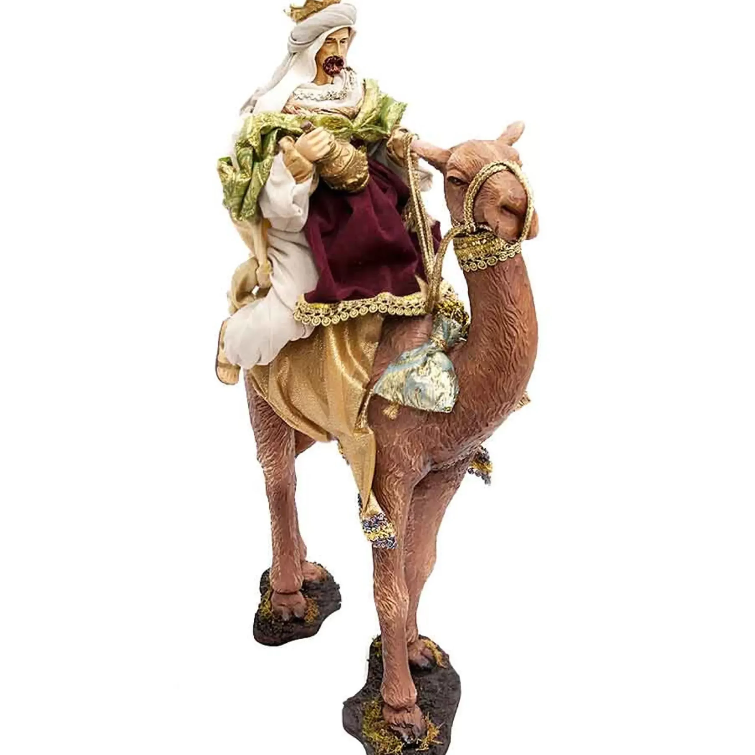 Ernest Nativity With Three Kings On Camels - 35Cm