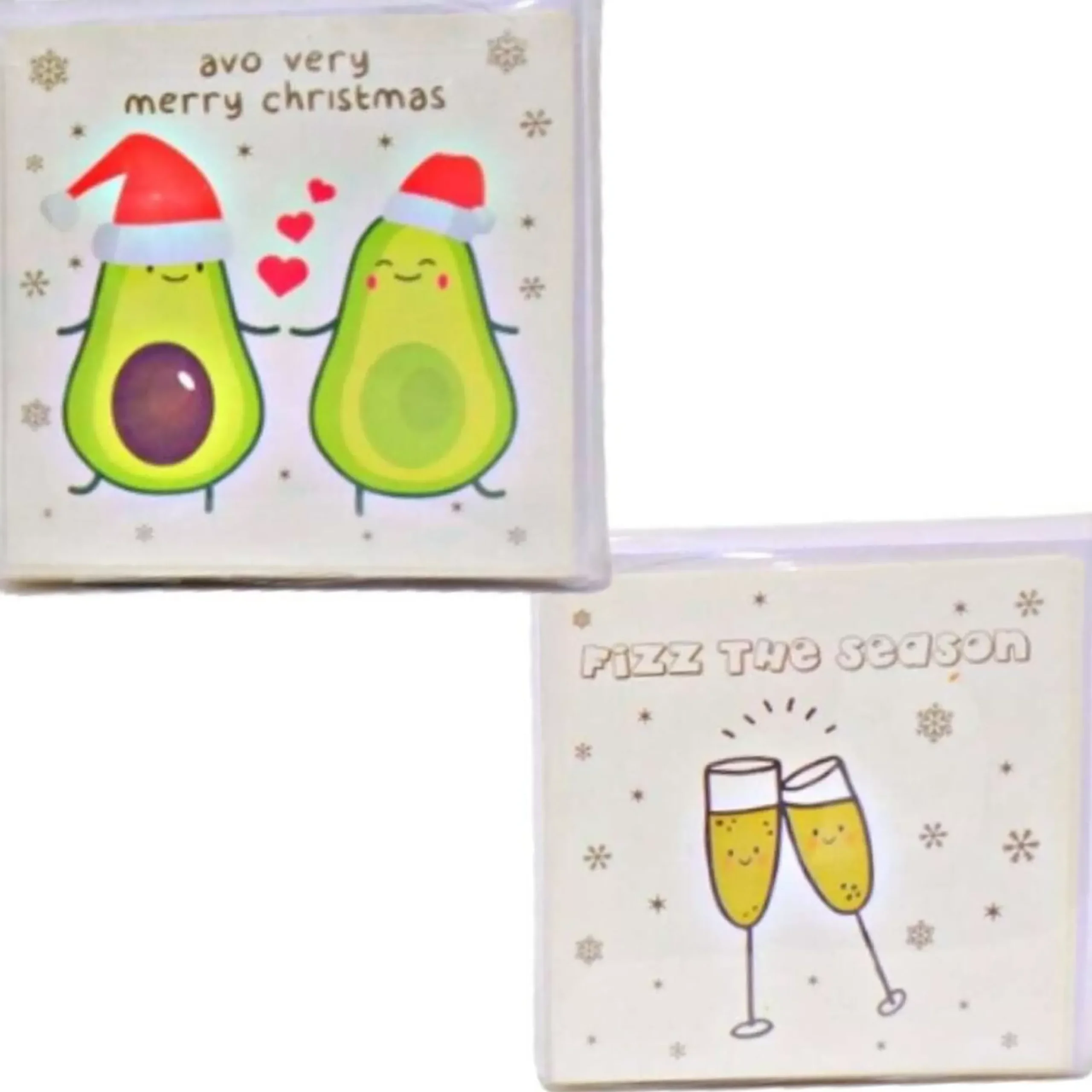 Festive Foodie Christmas Cards (Pack Of 10)