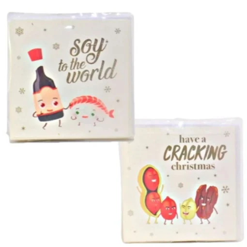 Festive Foodie Christmas Cards (Pack Of 10)