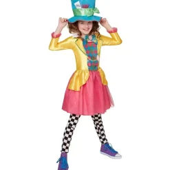 Girls Mad Hatter Deluxe Costume - 3-5 Yrs