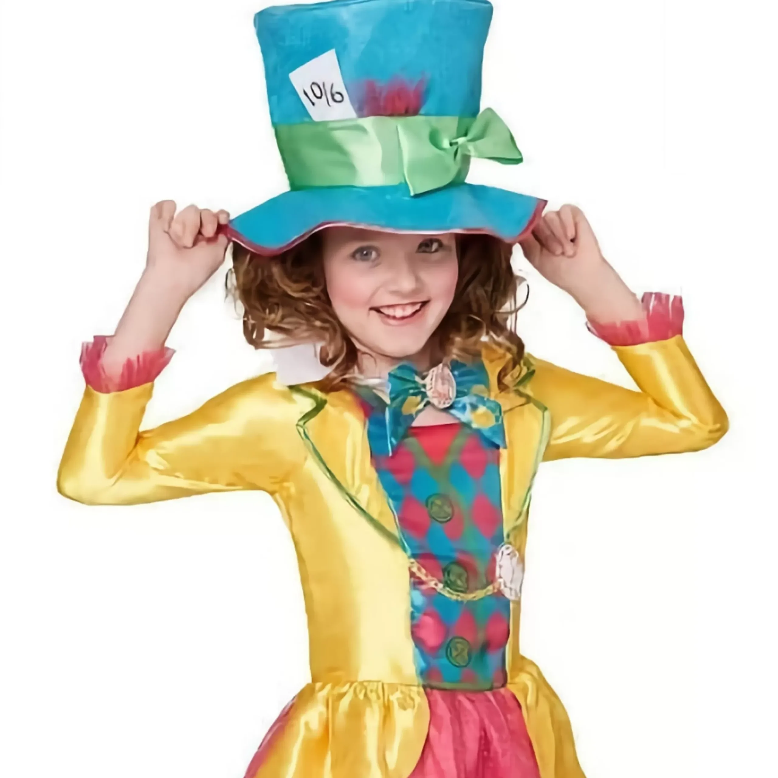 Girls Mad Hatter Deluxe Costume - 3-5 Yrs