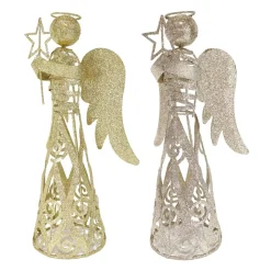 Glitter Metal Angel (2 Colours) - 30Cm