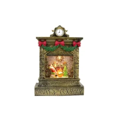 Glitter Swirl Musical Fireplace Led Usb (2 Styles) - 26Cm
