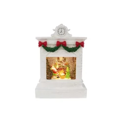 Glitter Swirl Musical Fireplace Led Usb (2 Styles) - 26Cm
