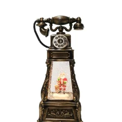 Glitter Swirl Musical Vintage Telephone Led Usb (3 Styles) - 26.5Cm