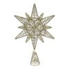 Gold Metal Cotton Moravan Star Topper - 30.5Cm