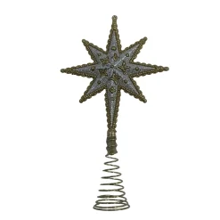 Gold North Star Tree Topper - 22Cm