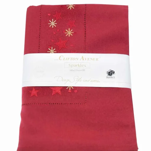 Gold Sparkles Tablecloth - 270Cm