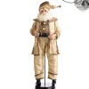 Goodwill Musical Cream Santa Doll With Stand
