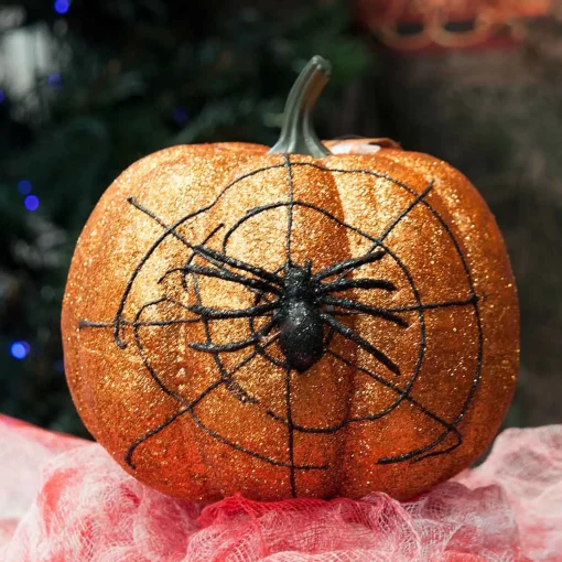 Halloween Pumpkin Glitter - 14Cm