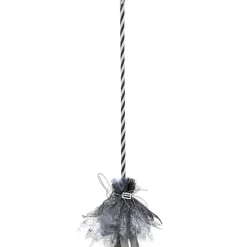 Halloween Witch Broom Spiderweb (3 Styles) - 120Cm
