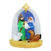 Inflatable Christmas Nativity Scene (Air Powered Holy Family) - 210Cm