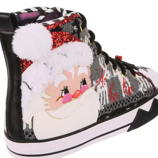 Irregular Choice - Black Better Not Pout Sneaker (Size 41)